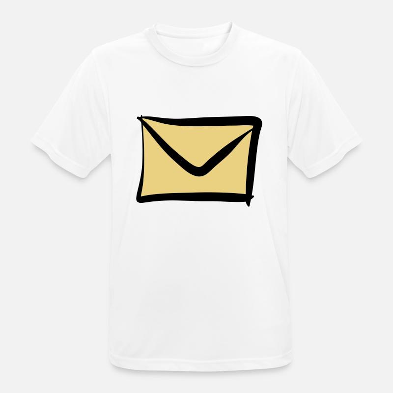 Letter / Envelope icon. Post / E-Mail. - Men's Breathable T-Shirt - white
