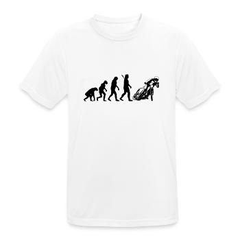 Speedway - Männer T-Shirt atmungsaktiv - Weiß - Vorne - AI Model Male 185 dark (185cm)
