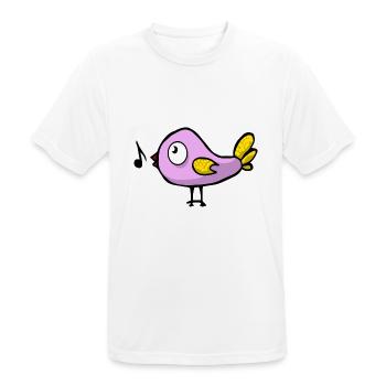bird bird voegel animal animals7 - Men's Breathable T-Shirt - white - Front - AI Model Male 185 dark (185cm)