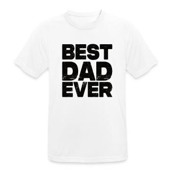 Meilleur papa de tous les temps - T-shirt respirant Homme - blanc - Devant - AI Model Male 185 dark (185cm)