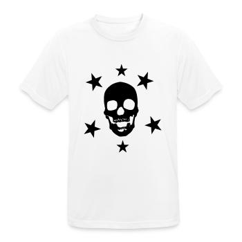 SKULL SUPERSTAR - Men's Breathable T-Shirt - white - Front - AI Model Male 185 dark (185cm)