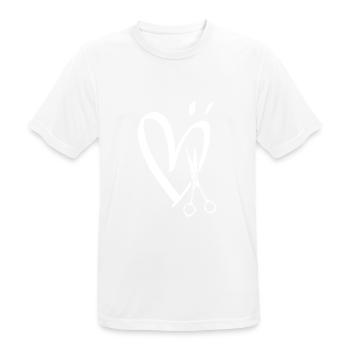 Royal Craft Hairdressers Hairdressers - Men's Breathable T-Shirt - white - Front - AI Model Male 185 dark (185cm)