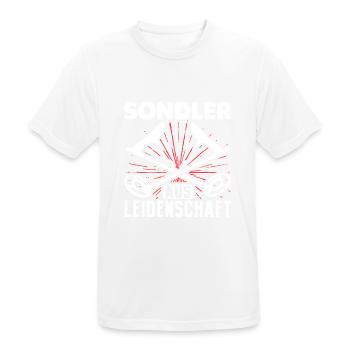 Sondler Aus Leidenschaft Sondel Sondengänger - Männer T-Shirt atmungsaktiv - Weiß - Vorne - AI Model Male 185 dark (185cm)