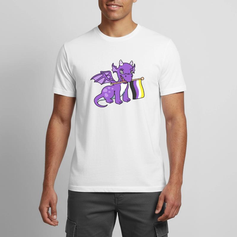 Nonbinary Pride Drache Nonbinary Pride Männer T-Shirt atmungsaktiv