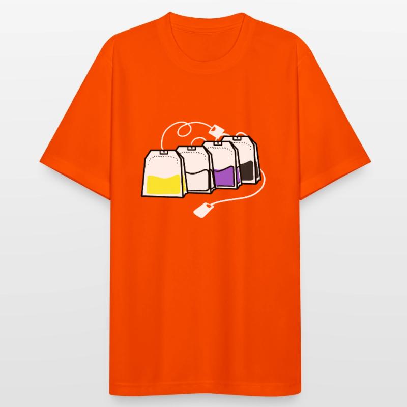 Nonbinary Pride Tea Bag Nonbinary Pride Men's Breathable T-Shirt