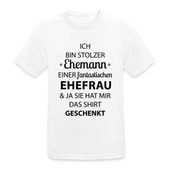mari - T-shirt respirant Homme - blanc - Devant - AI Model Male 185 dark (185cm)