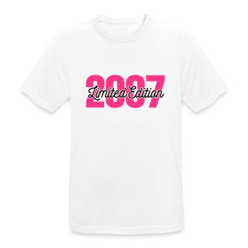 2007 Limited Edition Geburtstagsshirt - Männer T-Shirt atmungsaktiv - Weiß - Vorne - AI Model Male 185 dark (185cm)