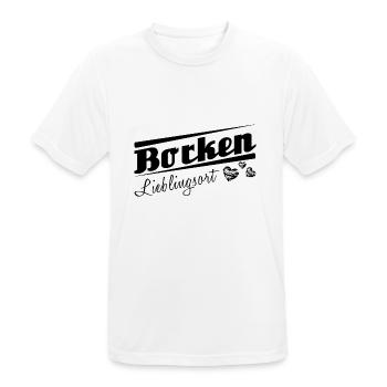 Borken - Lieblingsort mit Stadtnamen - Männer T-Shirt atmungsaktiv - Weiß - Vorne - AI Model Male 185 dark (185cm)