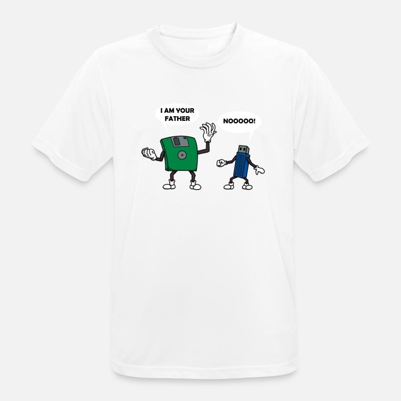 Computertechnik Diskette USB-Stick Geschenk - Männer T-Shirt atmungsaktiv - undefined