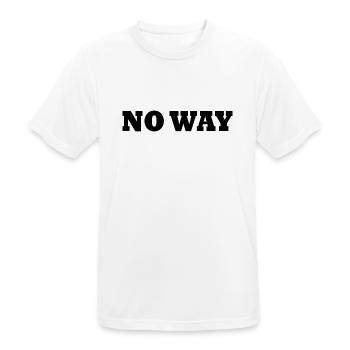 No way - Men's Breathable T-Shirt - white - Front - AI Model Male 185 dark (185cm)