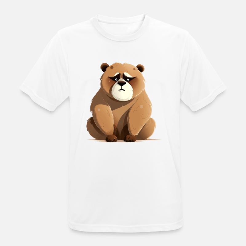 Bibi the grumpy bear - Men's Breathable T-Shirt - white