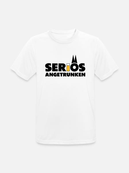 Seriös angetrunken mit Kölsch - Männer T-Shirt atmungsaktiv - Weiß