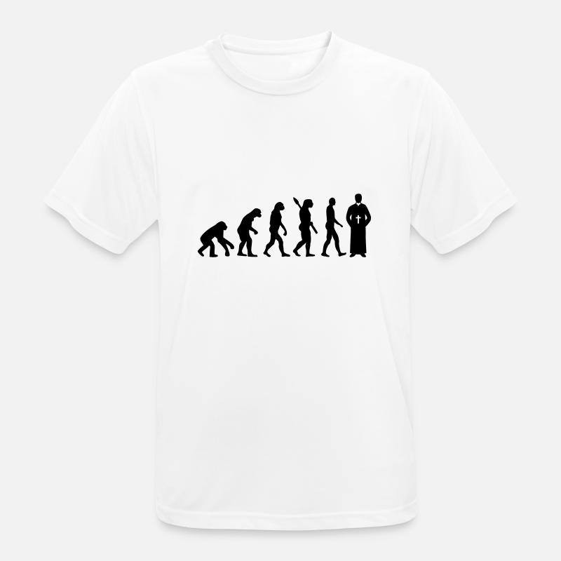 Evolution Priest - Men's Breathable T-Shirt - white