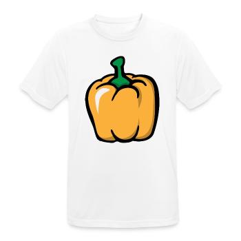 Yellow peppers paprica yellow pepper - Men's Breathable T-Shirt - white - Front - AI Model Male 185 dark (185cm)