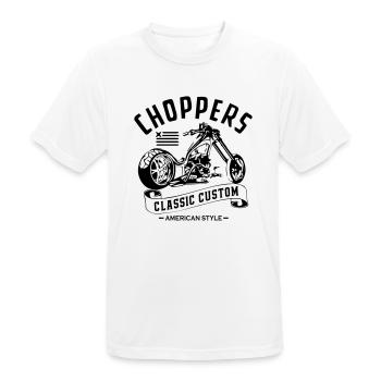 Chopper Classic Custom - T-shirt respirant Homme - blanc - Devant - AI Model Male 185 dark (185cm)