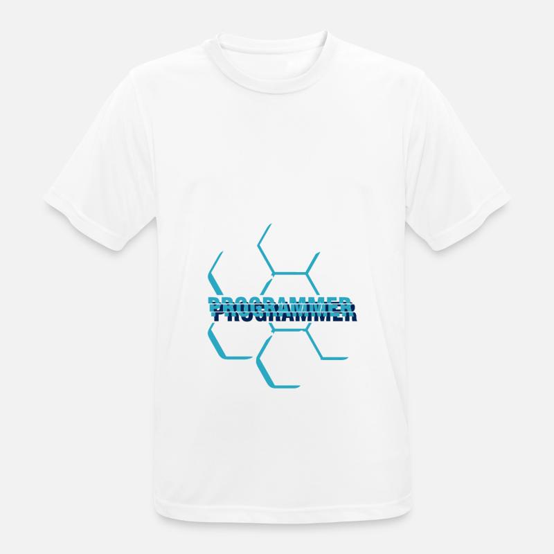 Computer programmer - Programmierer - Männer T-Shirt atmungsaktiv - Weiß