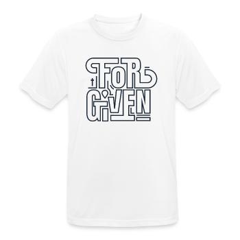 Pardon - pardonné - chrétien - T-shirt respirant Homme - blanc - Devant - AI Model Male 185 dark (185cm)