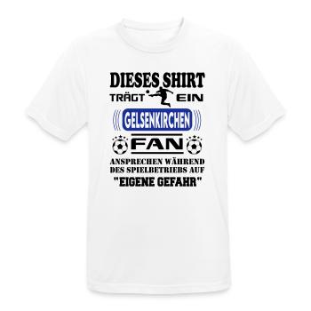 Stadt Fussball Fußball Fan Gelsenkirchen - Männer T-Shirt atmungsaktiv - Weiß - Vorne - AI Model Male 185 dark (185cm)