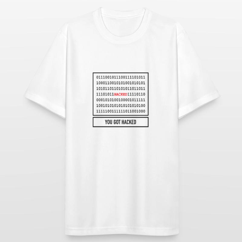Hacker Code Geschenk Informatiker Technik Männer T-Shirt atmungsaktiv