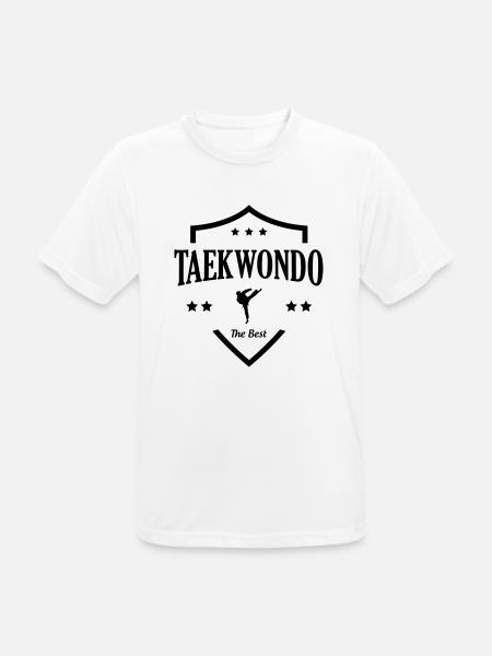 Taekwondo / Tae-Kwon-Do / Taekwon-Do / Kampfkünste - Männer T-Shirt atmungsaktiv - Weiß
