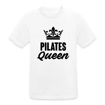 Pilates Queen Crown - Men's Breathable T-Shirt - white - Front - AI Model Male 185 dark (185cm)