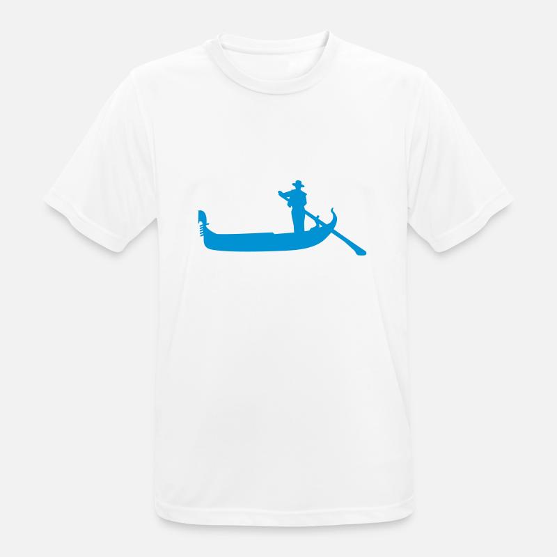 Gondel - Männer T-Shirt atmungsaktiv - Weiß