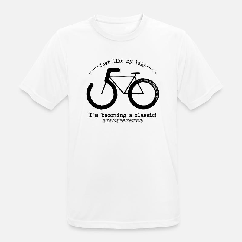50 e diventando un classico! - Maglietta da uomo traspirante - bianco
