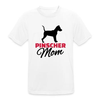 Pinscher Mom - T-shirt respirant Homme - blanc - Devant - AI Model Male 185 dark (185cm)