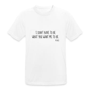 Boxing - Boxer - Boxe - Boxen - Ali - Fighter - Men's Breathable T-Shirt - white - Front - AI Model Male 185 dark (185cm)