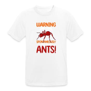 Antkeeping Ameisenzucht Ameisen - Männer T-Shirt atmungsaktiv - Weiß - Vorne - AI Model Male 185 dark (185cm)