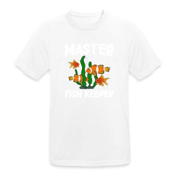 Aquaristik Fischzucht Aquarianer - Männer T-Shirt atmungsaktiv - Weiß - Vorne - AI Model Male 185 dark (185cm)