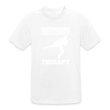 Kickboxen Kickboxer Kickboxing - Men's Breathable T-Shirt - white - Front - AI Model Male 185 dark (185cm)