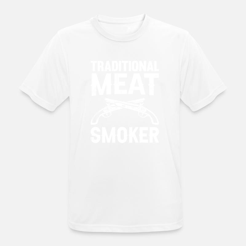Vorderlader Muzzleloader Muzzle Loading - Männer T-Shirt atmungsaktiv - Weiß