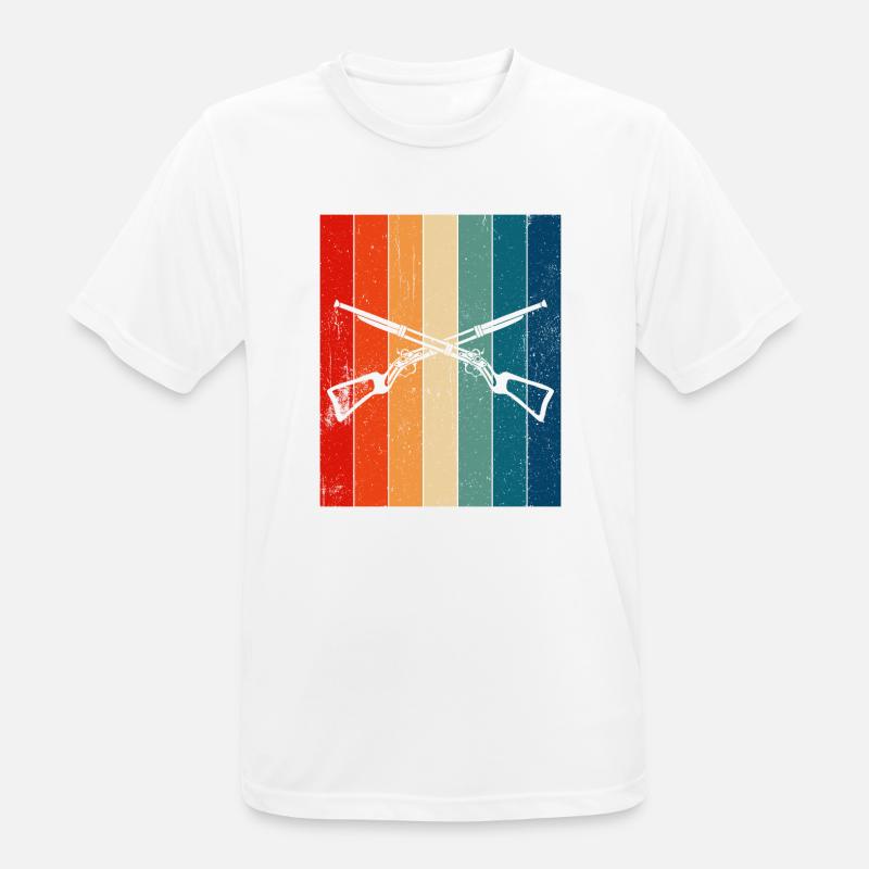 Vorderlader Muzzleloader Muzzle Loading - Männer T-Shirt atmungsaktiv - Weiß