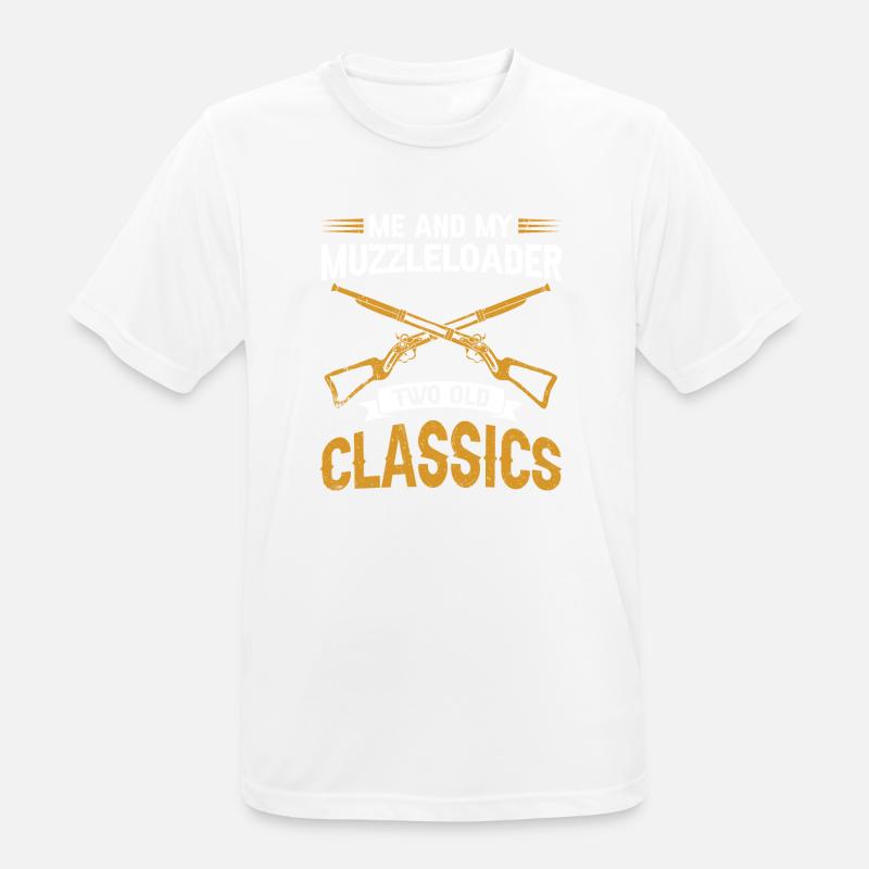 Vorderlader Muzzleloader Muzzle Loading - Männer T-Shirt atmungsaktiv - Weiß