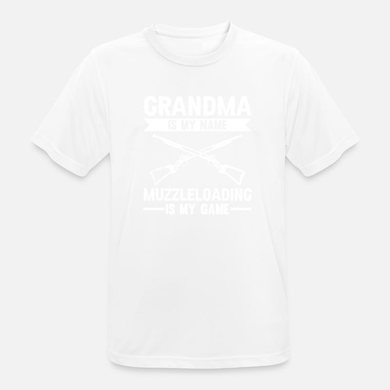 Vorderlader Muzzleloader Muzzle Loading - Männer T-Shirt atmungsaktiv - Weiß