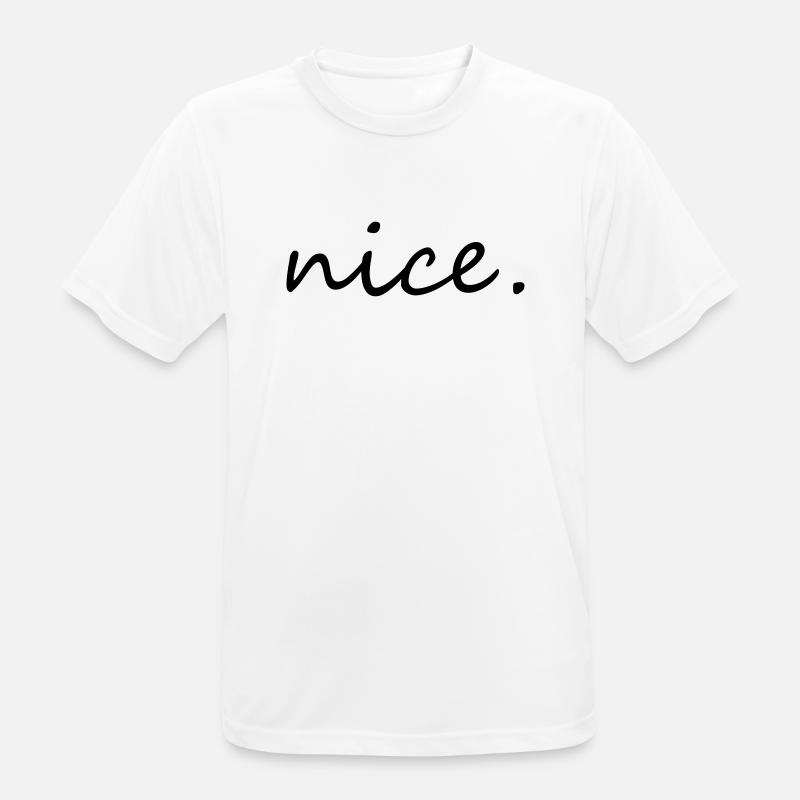 nice - Men's Breathable T-Shirt - white