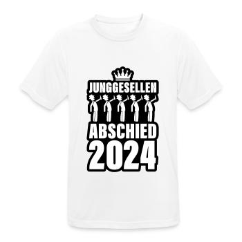 Bachelor Party 2024 Bachelor Party - Men's Breathable T-Shirt - white - Front - AI Model Male 185 dark (185cm)