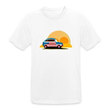 into the sunset - Men's Breathable T-Shirt - white - Front - AI Model Male 185 dark (185cm)