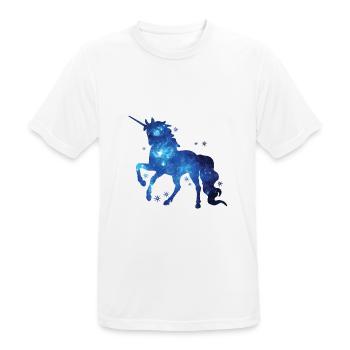 Einhorn Einhorn Einhorn Geschenk Geschenkidee - Männer T-Shirt atmungsaktiv - Weiß - Vorne - AI Model Male 185 dark (185cm)