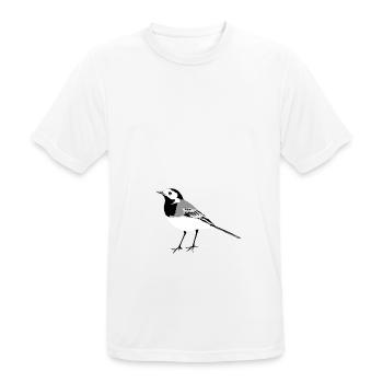 Bachstelze - T-shirt respirant Homme - blanc - Devant - AI Model Male 185 dark (185cm)