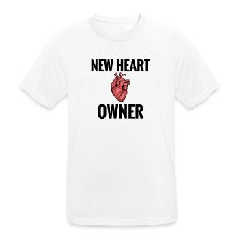 Heart Transplant Gift Transplant Heart - Men's Breathable T-Shirt - white - Front - AI Model Male 185 dark (185cm)