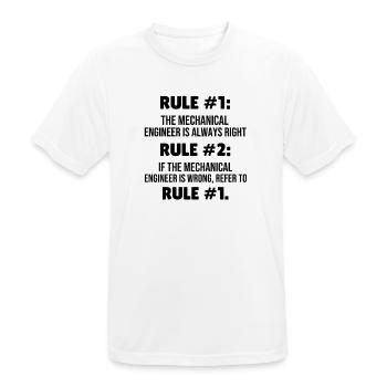 Mechanical Engineer Gift Mechanical Engineering Student - Men's Breathable T-Shirt - white - Front - AI Model Male 185 dark (185cm)