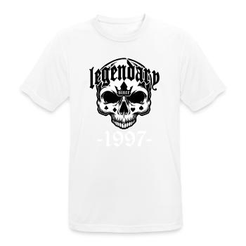 Légendaire depuis 1997 - Skull | Les couleurs peuvent être modifiées - T-shirt respirant Homme - blanc - Devant - AI Model Male 185 dark (185cm)