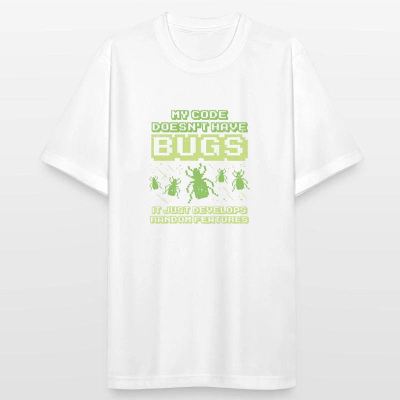 Code Bug Test Programmer Developer Developer T-shirt respirant Homme