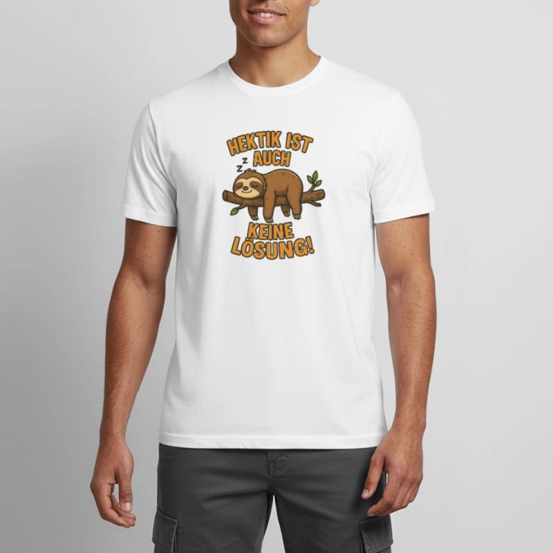 Hectic is also not a solution sleeping sloth Men's Breathable T-Shirt