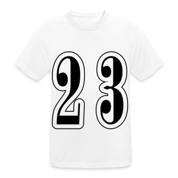 23 Symbole numérique - T-shirt respirant Homme - blanc - Devant - AI Model Male 185 dark (185cm)