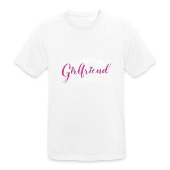 I'm Not His Girlfriend 7 - Männer T-Shirt atmungsaktiv - Weiß - Vorne - AI Model Male 185 dark (185cm)