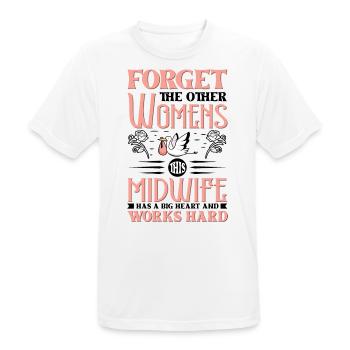 Excellent midwifery is a combination of art - Männer T-Shirt atmungsaktiv - Weiß - Vorne - AI Model Male 185 dark (185cm)
