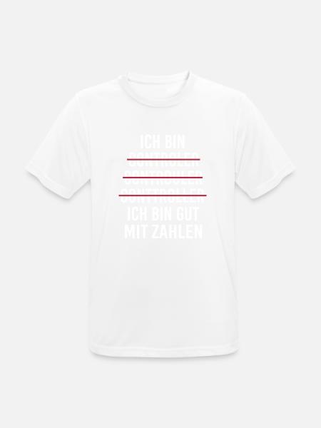 Ich bin Controller Beruf Fehler Buchstabieren Witz - Männer T-Shirt atmungsaktiv - Weiß